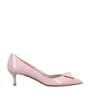 Valentino Garavani Rockstud Pointed Toe Slip-on Pumps In Pink