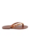 Valentino Garavani Valentino Garavani Rockstud Slip-on Flip Flops In Gray