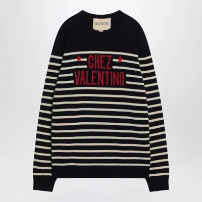 VALENTINO VALENTINO SWEATER WITH JACQUARD PATTERN CHEZ VALENTINO