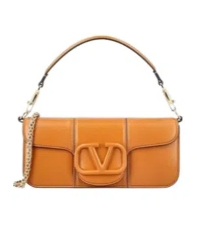 Valentino Garavani Locò Clutch Bag In Orange