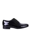 Valentino Round Toe Oxford Lace-up Shoes In Black