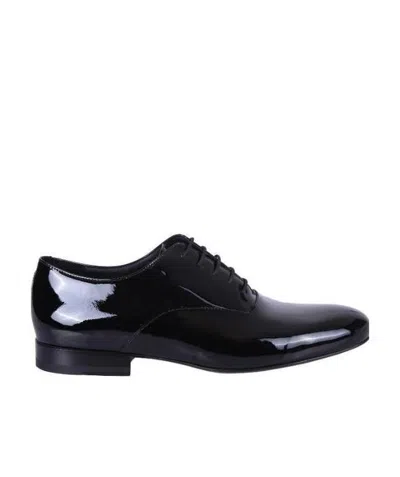 Valentino Garavani Valentino Round Toe Oxford Lace-up Shoes In Black