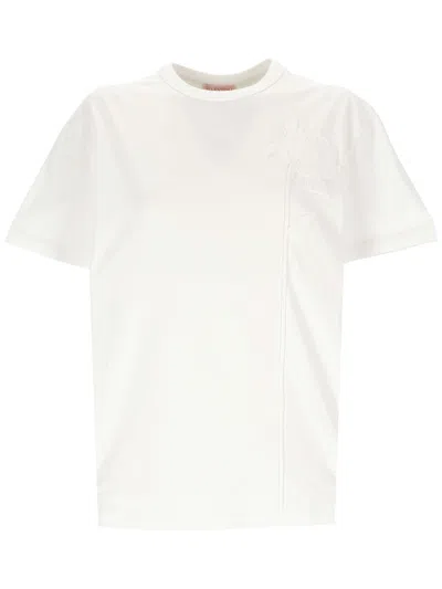 Valentino Woman White T Shirt And Polo 4 V0 Mg01 F