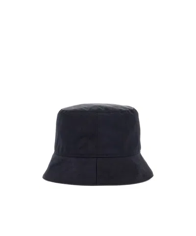 Valentino Garavani Valentino Toile Iconographe Dropped Narrow Brim Bucket Hat In Black