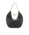 Valentino Vlogo Moon Zip-up Maxi Shoulder Bag In Black