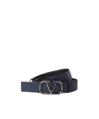 Valentino Garavani Vlogo Signature Belt In Black
