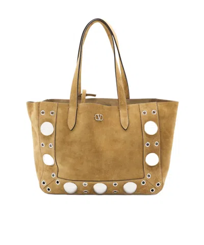 Valentino Garavani Valentino Vlogo Signature Medium Tote Bag In Green