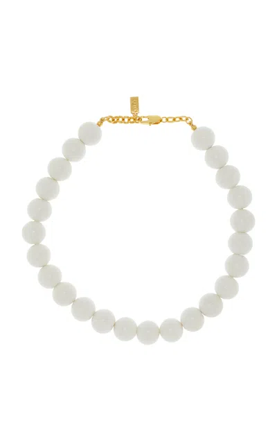 Valére Exclusive Beaded Necklace In White