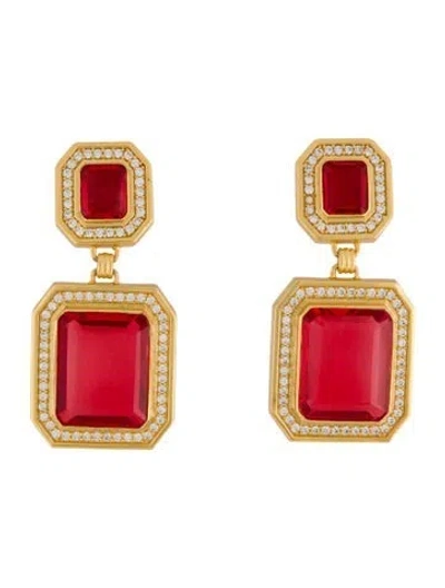 Pre-owned Valére Jennifer Clip-on Earrings In Multi