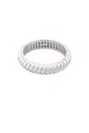 Valére Ripple Bangle Bracelet In Silver Plated