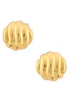 Valére Ripple Earrings In 22k Gold Plated