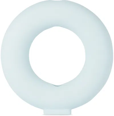 Valeria Vasi Blue Vacuum Vase In Baby Blue