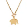 Valerie Chic Women's Gold Elephant Origami Necklace