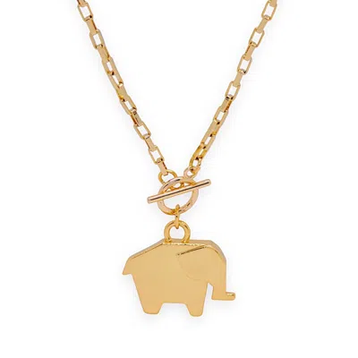 Valerie Chic Women's Gold Elephant Origami Necklace