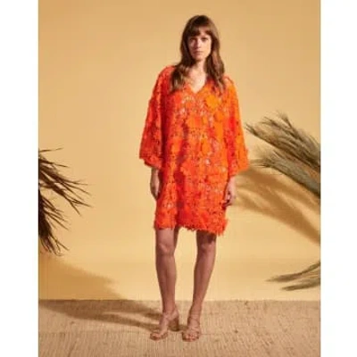 Valerie Khalfon Ital Dress In Orange