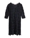 Valerie Khalfon Woman Mini Dress Midnight Blue Size 6 Cotton In Multi