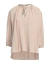 Valerie Khalfon Woman Top Beige Size 8 Polyester, Elastane In Beige