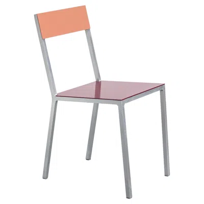 Pre-owned Valerie Objects Contemporary Chair 'alu' By Muller Van Severen, Pink + Burgundy In Red