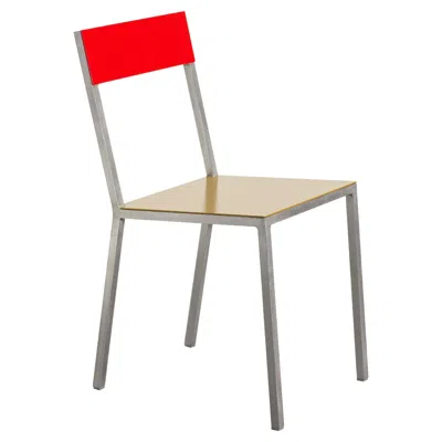 Pre-owned Valerie Objects Contemporary Chair 'alu' By Muller Van Severen X Valerie Objetcs, Red + Curry