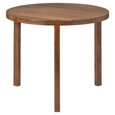 Pre-owned Valerie Objects Contemporary Dining Table In Walnut 'solid' By Atelier 365 X  In Brown