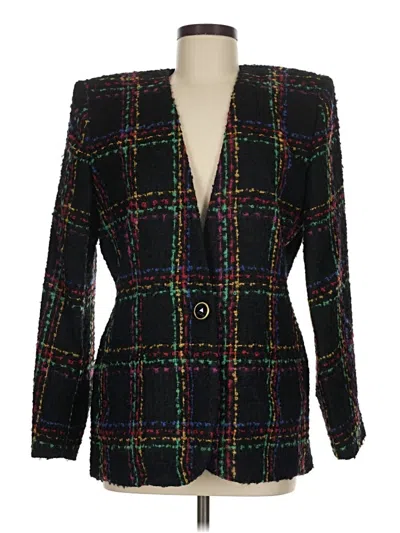 Pre-owned Valerie Stevens Blazer Jacket In Black