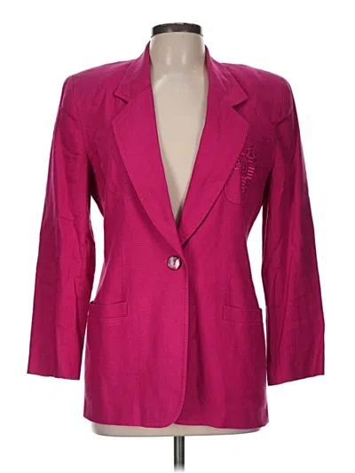 Pre-owned Valerie Stevens Blazer Jacket In Pink