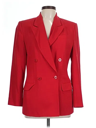 Pre-owned Valerie Stevens Blazer Jacket In Red