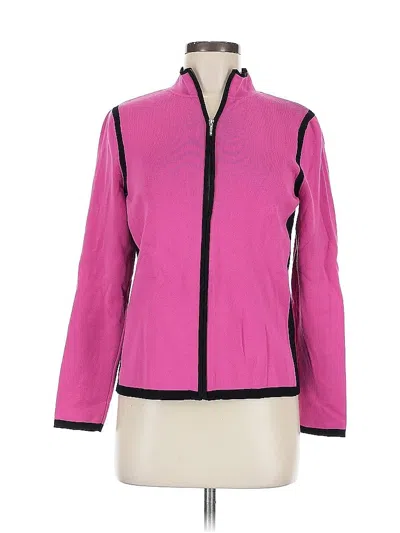 Pre-owned Valerie Stevens Cardigan Sweater In Pink