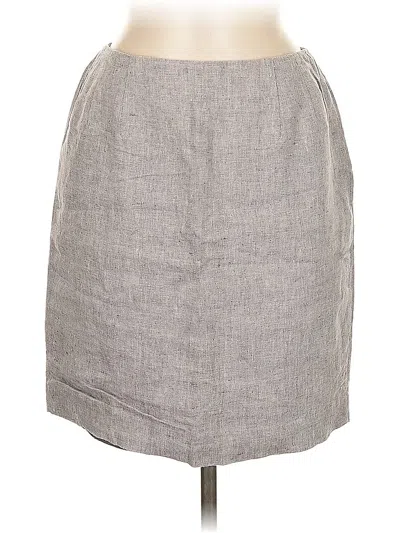 Pre-owned Valerie Stevens Casual Skirt In Gray