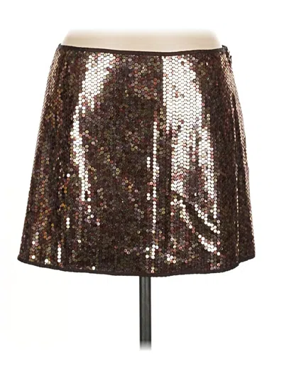 Pre-owned Valerie Stevens Casual Skirt In Silver