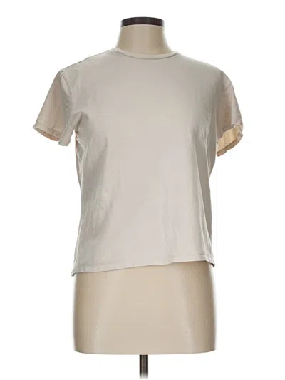 Pre-owned Valerie Stevens Short Sleeve T-shirt In White