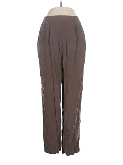 Pre-owned Valerie Stevens Silk Pants In Brown
