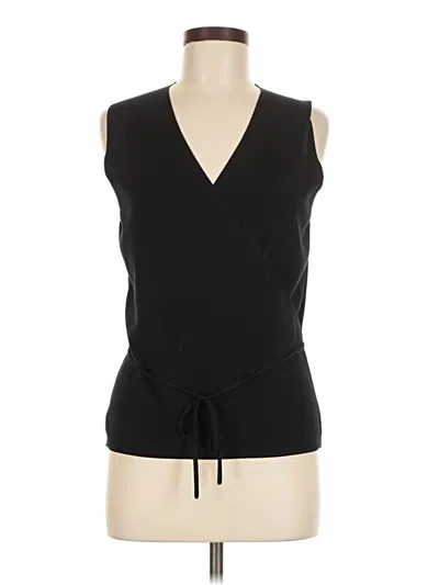 Pre-owned Valerie Stevens Sweater Vest In Black
