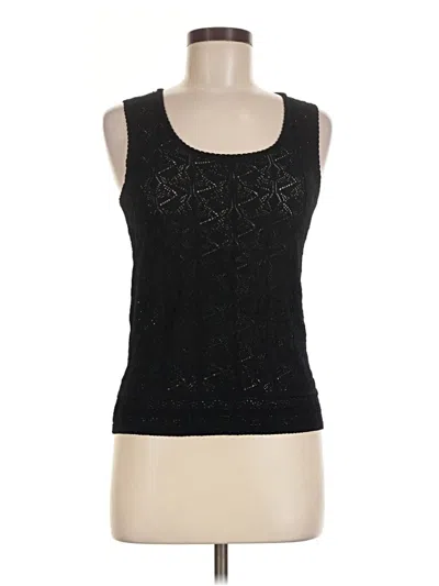 Pre-owned Valerie Stevens Sweater Vest In Black