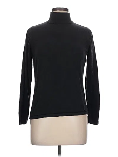 Pre-owned Valerie Stevens Turtleneck Sweater In Black