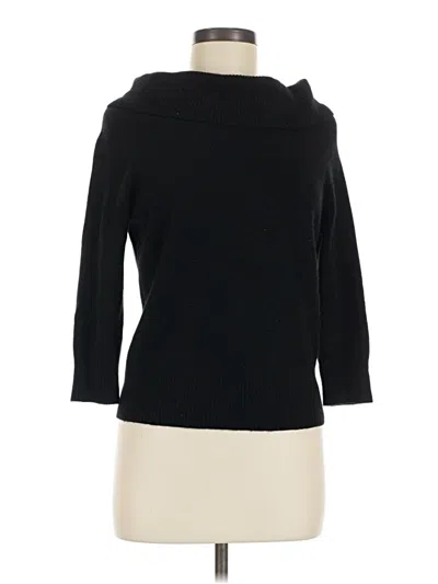 Pre-owned Valerie Stevens Turtleneck Sweater In Black