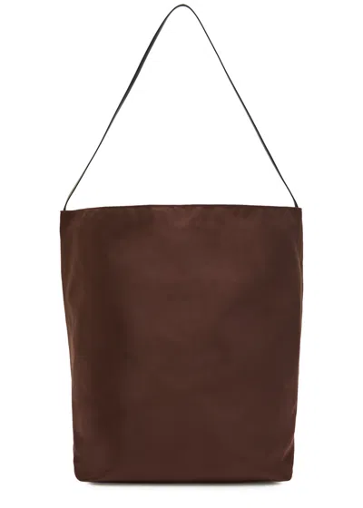 Valesque Bucket Satin Bucket Bag In Brown