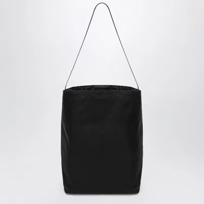 Valesque Bucket Tote Bag In Black Nylon