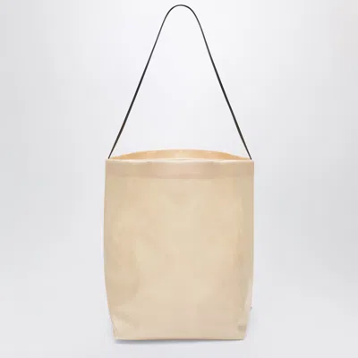 Valesque Bucket Tote Bag In Pearl Nylon