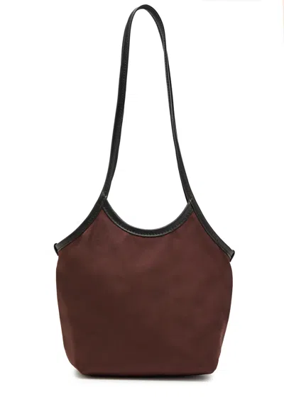 Valesque Cami Small Satin Tote Bag In Brown