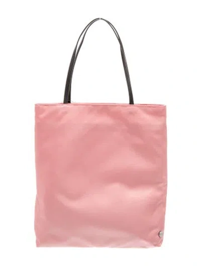 Pre-owned Valesque Nylon Tote In Pink