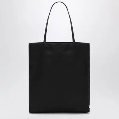 Valesque Small Thea Tote Bag In Black Satin Nylon