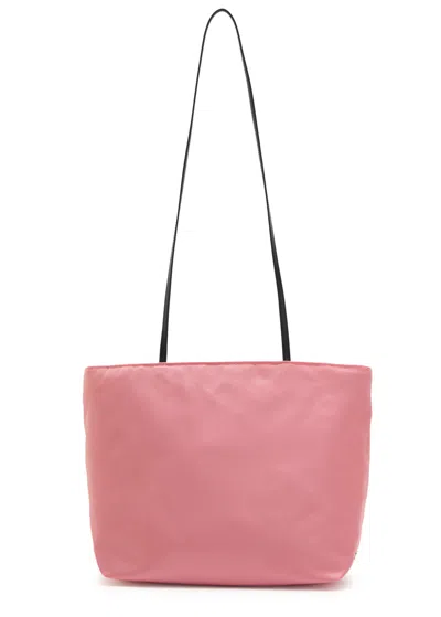 Valesque Spaghetti Satin Tote Bag In Pink