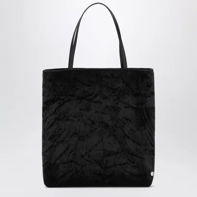 Valesque Thea Mini Velvet Bag In Black