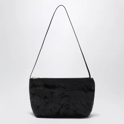 Valesque Velvet Mini Corset Pouch In Black