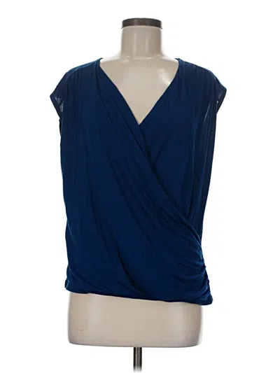Pre-owned Valette Sleeveless Blouse In Blue