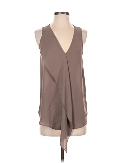 Pre-owned Valette Sleeveless Blouse In Brown