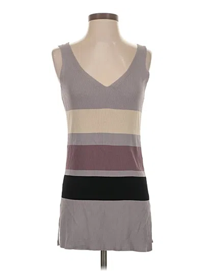 Pre-owned Valette Sleeveless Top Gray V Neck Tops