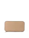 Valextra Women's "10 Cc" Wallet With Zip In Brown