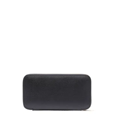 Valextra 10cc Wallet In Black